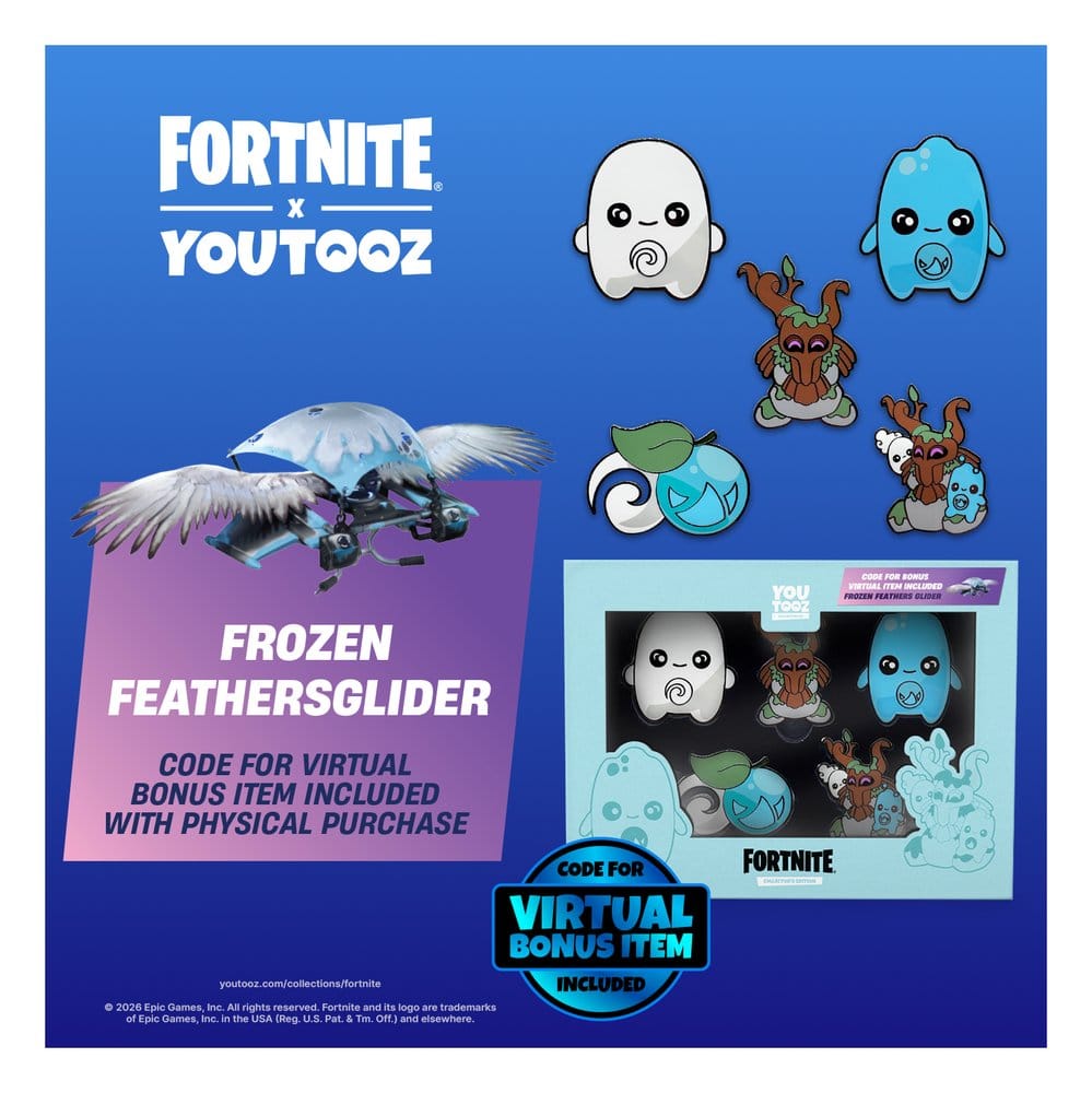 Fortnite Ansteck-Pin 5er-Pack Sprite Set 5 cm