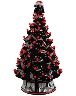 Star Wars Keramik-Weihnachtsbaum mit Lichtern Darth Vader 30 cm
