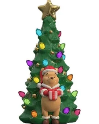 Disney Keramik-Weihnachtsbaum mit Lichtern Winnie Puuh 15 cm