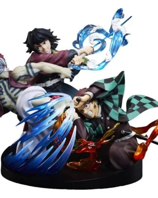 Demon Slayer: Kimetsu no Yaiba PVC Figur Tanjiro Kamado & Giyu Tomioka & Akaza 13 cm
