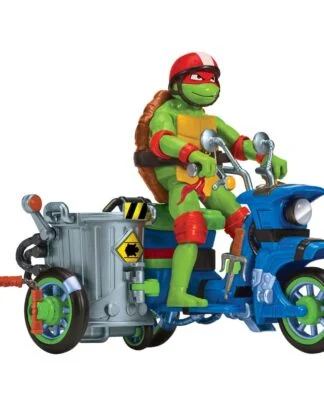 Teenage Mutant Ninja Turtles: Mutant Mayhem Action Figur Raphael & Scooter mit Seitenwagen 11 cm