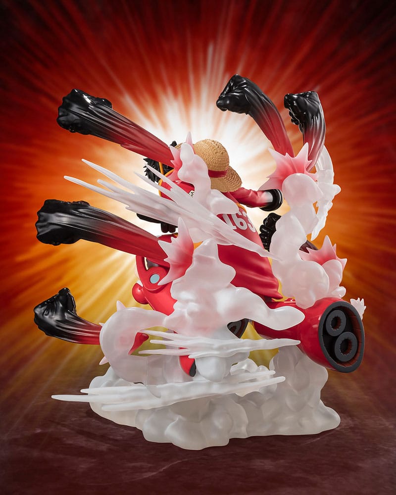 One Piece Figuarts ZERO Extra Battle PVC Statue Monkey D. Luffy -Gum Gum Hawk Gatling- 19 cm – Bild 4