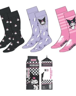 Sanrio Socken 3er-Pack Kuromi 36-43