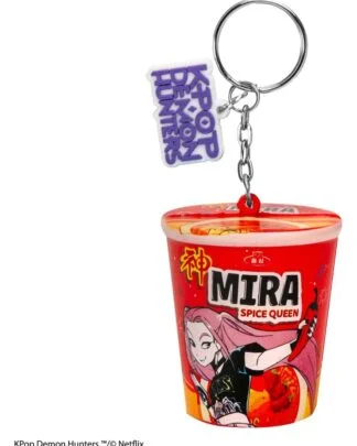KPop Demon Hunters Squishy Schlüsselanhänger Mira Spice Queen Noodles