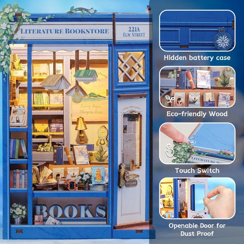 Book Nook Literature Bookstore 17 x 12 cm – Bild 2