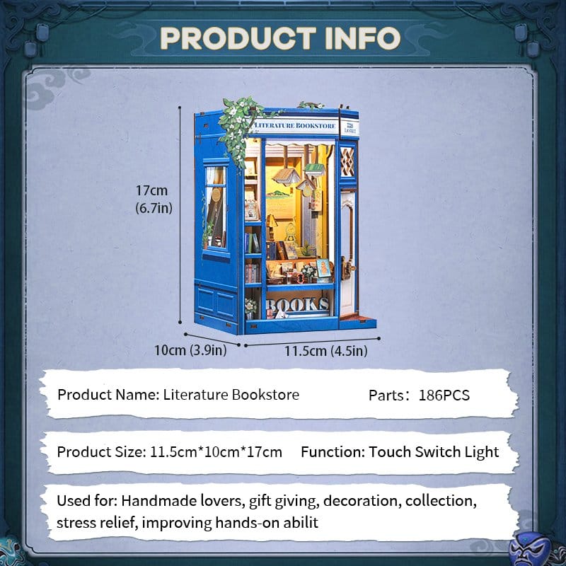 Book Nook Literature Bookstore 17 x 12 cm – Bild 16