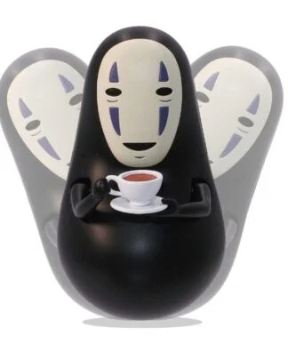 Chihiros Reise ins Zauberland Figur mit rundem Boden No Face's coffe time 6 cm