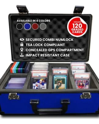 Evoretro Trading Card Aufbewahrungsbox für 120 Karten XL Blau