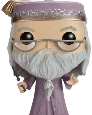 Harry Potter POP! Movies Vinyl Figur Dumbledore mit Zauberstab 9 cm