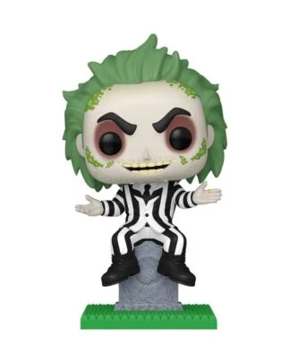 Beetlejuice POP! Plus Movies Vinyl Figur Beetlejuice w/tombstone 9 cm