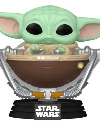 Star Wars: The Mandalorian and Grogu POP! Vinyl Wackelkopf-Figur Grogu in Pram 9 cm
