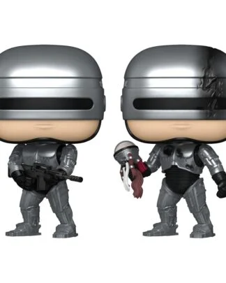 Robocop POP! Movies Vinyl Figuren Robocop (Metallic) with Chase 9 cm Sortiment (6)