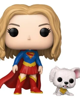 Supergirl (2026) POP! Heroes Vinyl Figur Supergirl with Puppy Krypto 9 cm