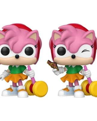 Sonic - The Hedgehog POP! Games Vinyl Figuren Amy Rose with Piko Hammer with Chase 9 cm Sortiment (6)