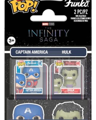 Marvel IS Bitty POP! Vinyl Figuren 2er-Pack Cap & Hulk 2 cm