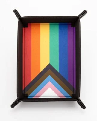 FanRoll Faltbarer Würfelteller Pride Rainbow Flag