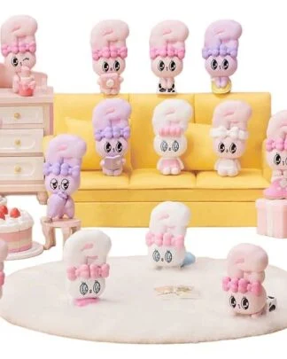 Esther Bunny Blind Box Minifiguren Little Vlog Bunny Face Series 6 cm Display (6)