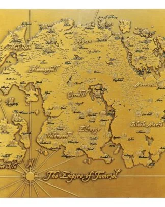 The Elder Scrolls Replik Metal Map of Tamriel Limited Edition 15 x 13 cm