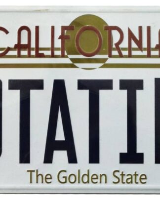Zurück in die Zukunft Me­tall­schild ´Outatime´ DeLorean Nummernschild