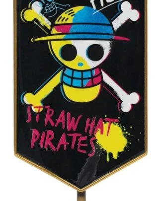 One Piece Replik Strohhutpiraten Metallbanner 11 x 6 cm