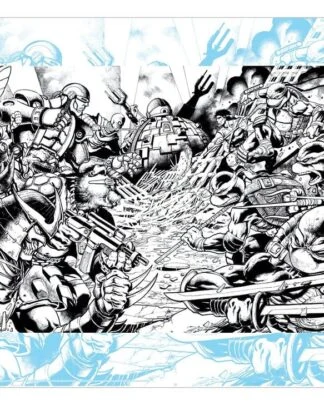 Teenage Mutant Ninja Turtles Kunstdruck Comic Limited Edition 42 x 30 cm