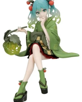 Hatsune Miku Noodle Stopper PVC Figur Flower Fairy Winter Cherry Green Color Ver. 15 cm