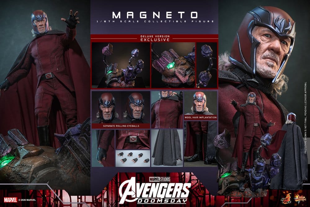 Avengers: Doomsday Movie Masterpiece Actionfigur 1/6 Magneto (Deluxe Version) 30 cm – Bild 25