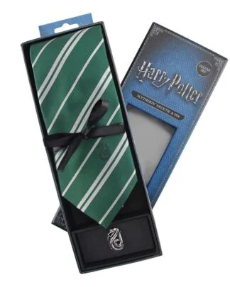 Harry Potter Krawatte & Ansteck-Pin Deluxe Box Slytherin