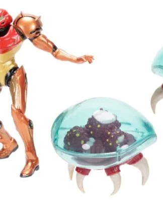 World of Nintendo Metroid Minifiguren 3er-Pack Samus Bounty Hunter 6 cm