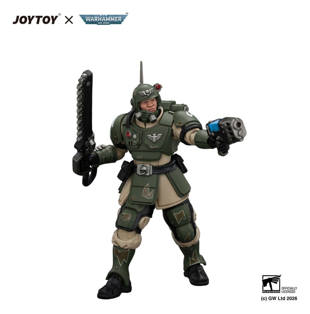 Warhammer Actionfigur Astra Militarum Kasrkin 1 with Chainsword and Plasma Pistol – Bild 4