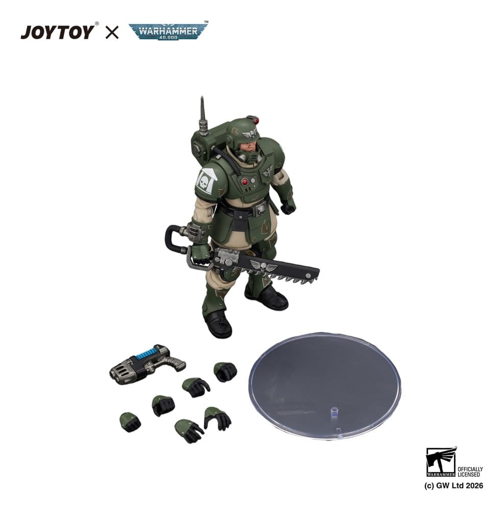 Warhammer Actionfigur Astra Militarum Kasrkin 1 with Chainsword and Plasma Pistol – Bild 5