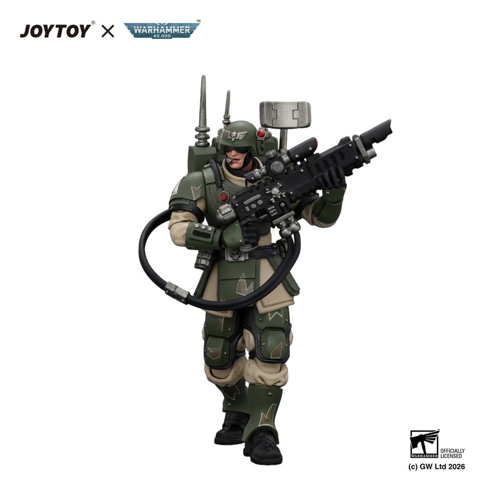 Warhammer Actionfigur Astra Militarum Kasrkin 3 with Hot-shot Lasgun and Vox-caster – Bild 4