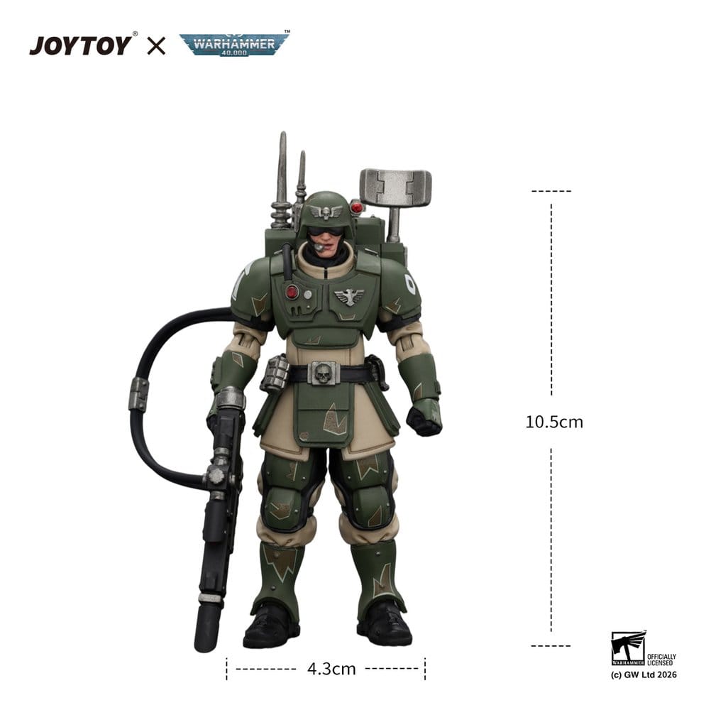 Warhammer Actionfigur Astra Militarum Kasrkin 3 with Hot-shot Lasgun and Vox-caster – Bild 6