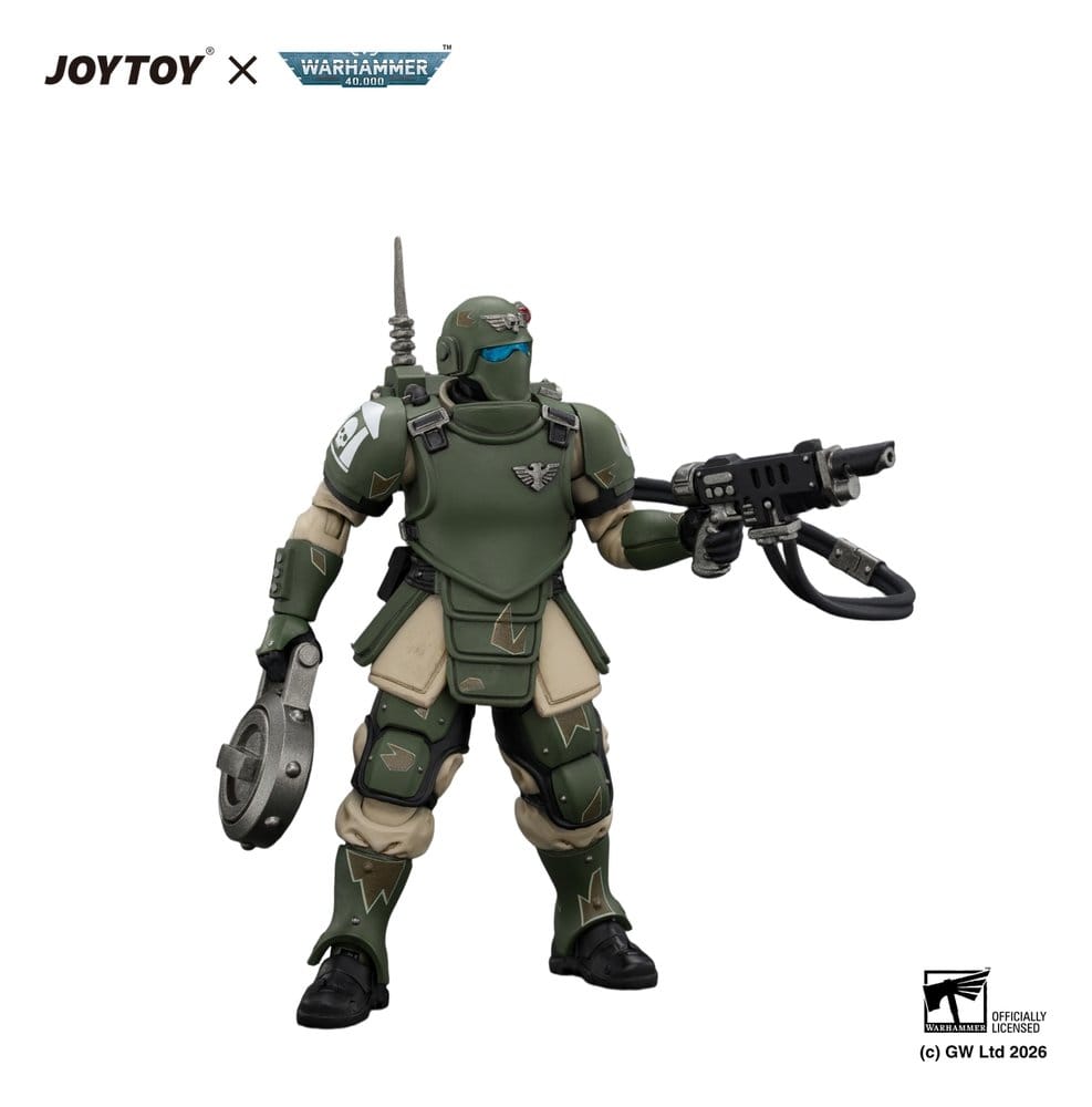 Warhammer Actionfigur Astra Militarum Kasrkin 6 with Hot-shot Laspistol – Bild 3
