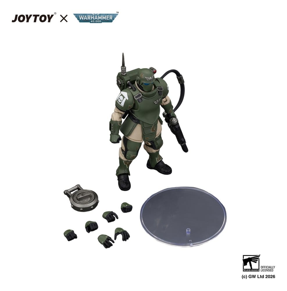 Warhammer Actionfigur Astra Militarum Kasrkin 6 with Hot-shot Laspistol – Bild 5