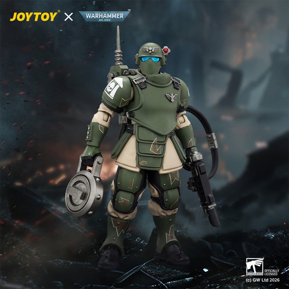 Warhammer Actionfigur Astra Militarum Kasrkin 6 with Hot-shot Laspistol – Bild 7