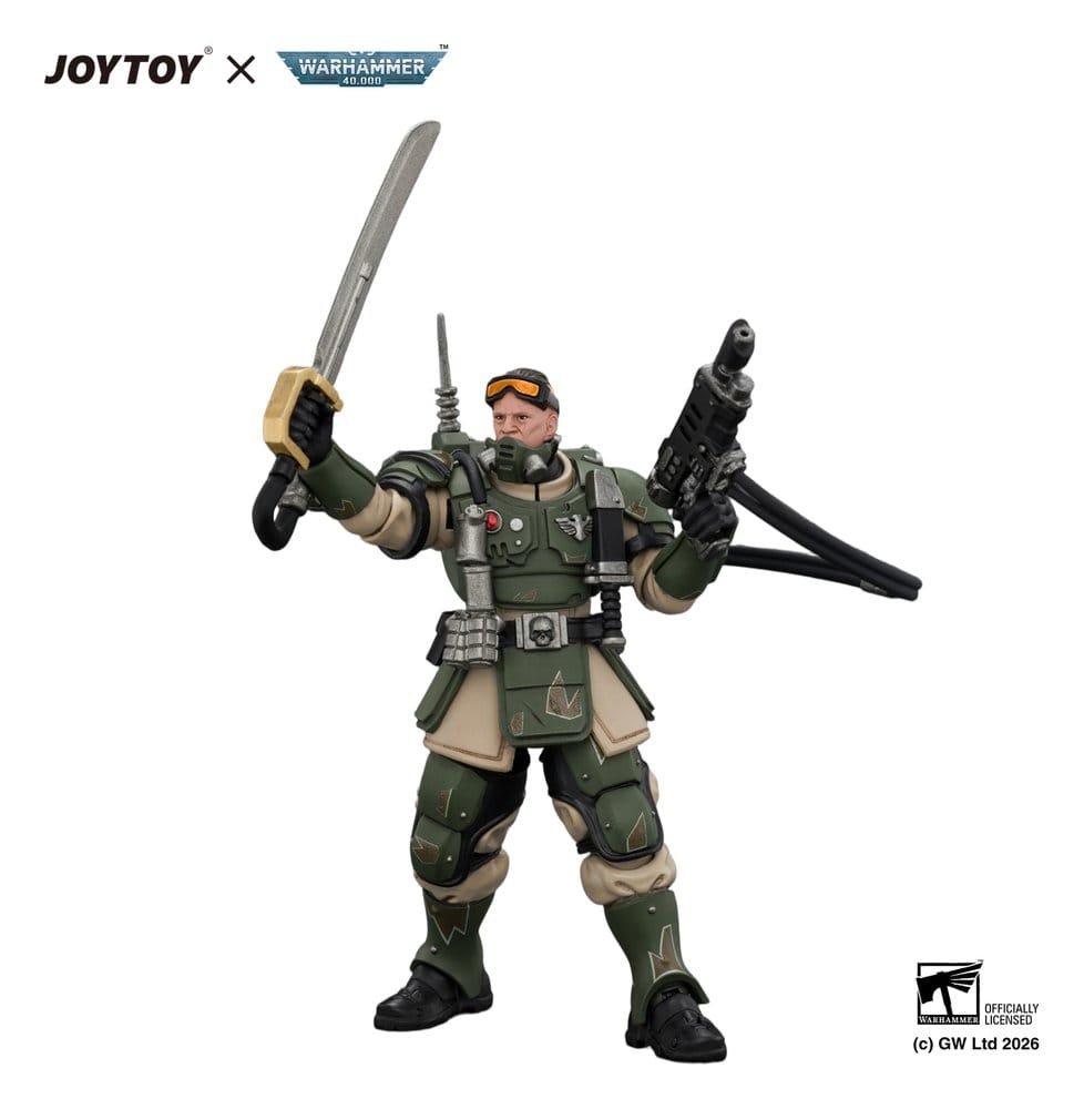 Warhammer Actionfigur Astra Militarum Kasrkin 7 with Hot-shot Laspistol and Power Sword – Bild 4