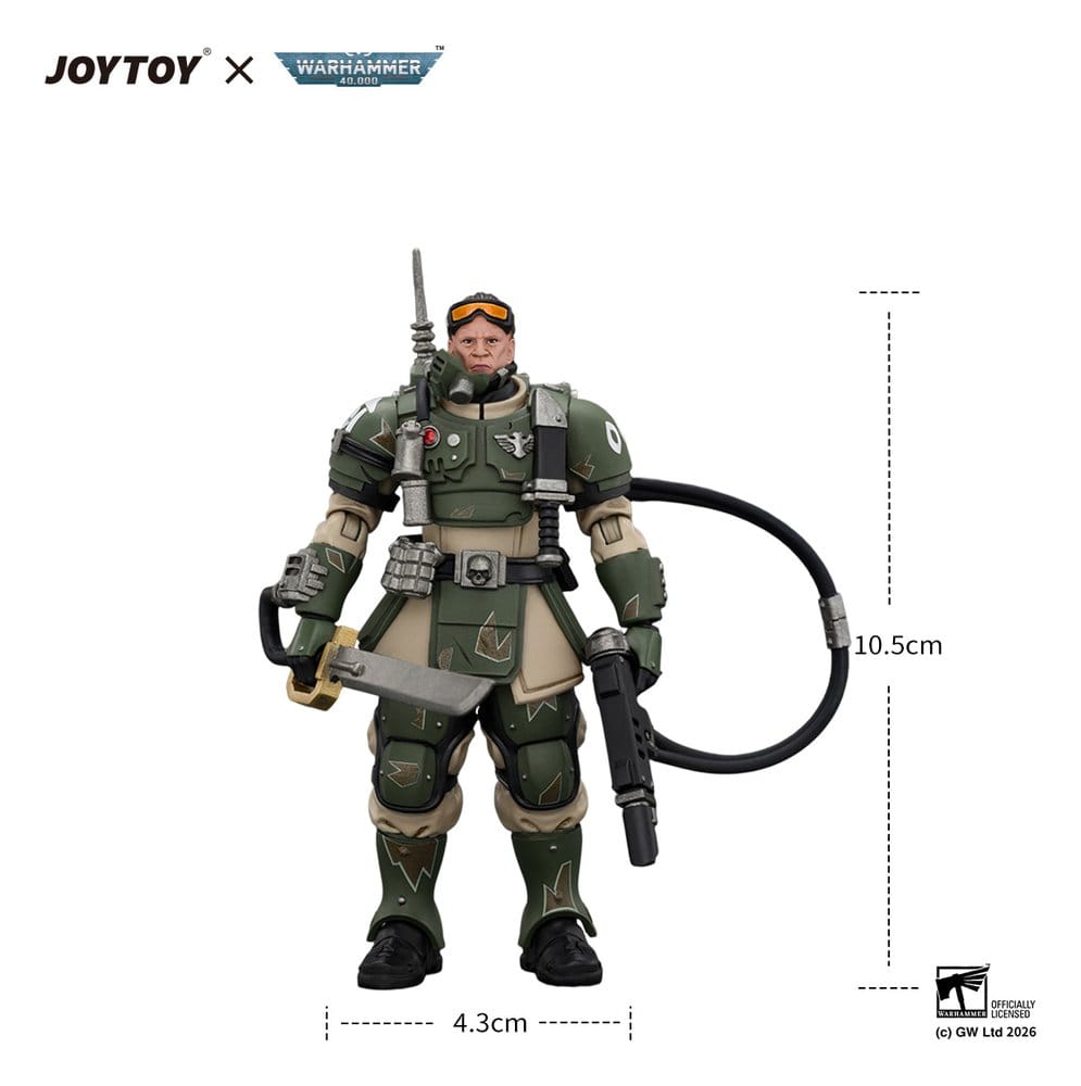 Warhammer Actionfigur Astra Militarum Kasrkin 7 with Hot-shot Laspistol and Power Sword – Bild 6