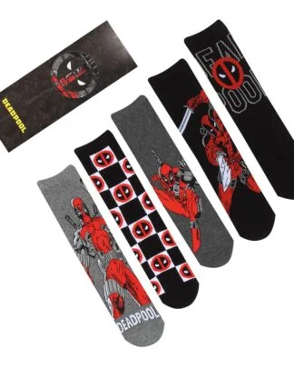 Marvel Socken 5er-Pack Deadpool L-XL