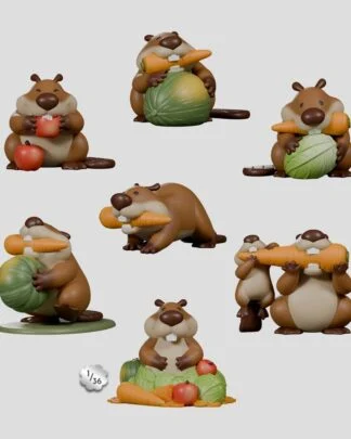 MisBEAVhaving Minifiguren S1 5 cm Blind Box Display (6)