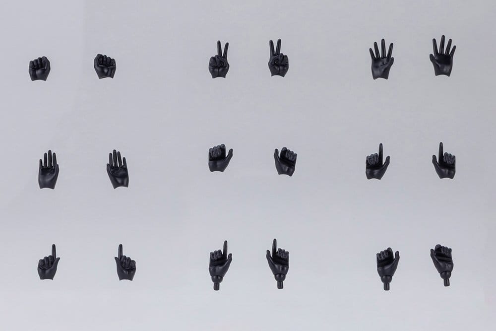 Megami Device M.S.G. Zubehör-Set für Plastic Model Kits 1/1 09 Hand Set Skin Color Black – Bild 2