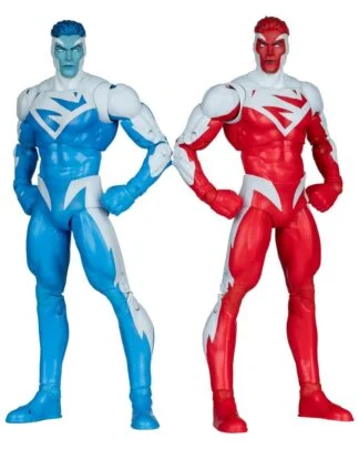 DC Multiverse Actionfiguren 2er-Pack Superman Blue vs. Superman Red (Gold Label) 18 cm