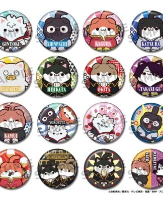 Gintama Mega Cat Project Nyantama! Ansteck-Buttons 3 cm Blind Box Sortiment (16)