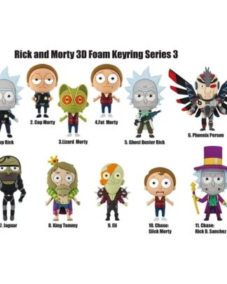 Rick and Morty PVC-Taschenanhänger Series 3 Display (24)
