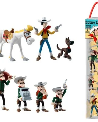 Lucky Luke Minifiguren 7er-Set Characters 4 - 10 cm