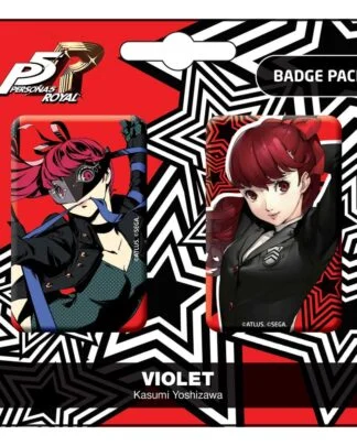 Persona 5 Royal Ansteck-Buttons Doppelpack Violet / Kasumi Yoshizawa