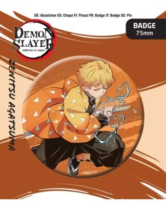 Demon Slayer: Kimetsu no Yaiba Ansteck-Button Zenitsu Agatsuma