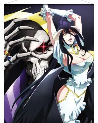 Overlord Wandrolle Ainz Ooal Gown & Albedo 50 x 70 cm