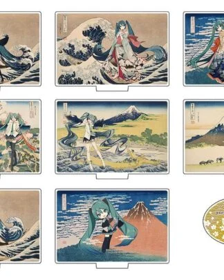 Katsushika Hokusai x Hatsune Miku Acryl Figuren 5 cm Blind Box Sortiment (8)