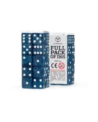 Q Workshop Würfel Set Full Pack D6 Kobalt (20)